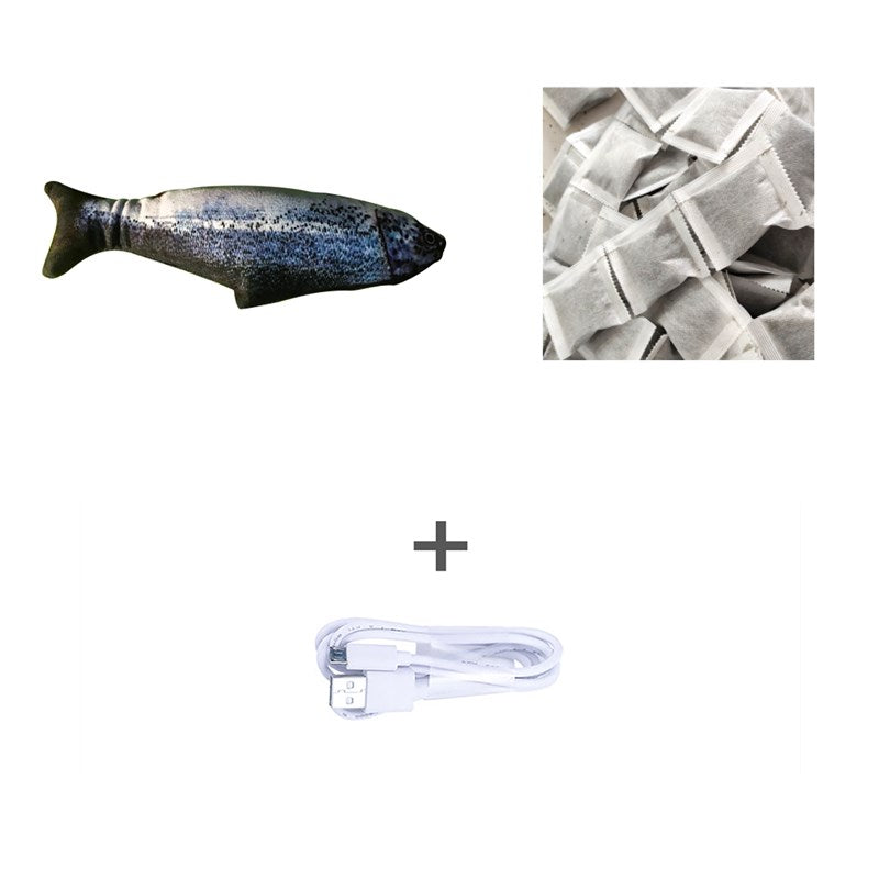 Without Cat Nip Version - Electric Jumping Fish Simulation Electric Fish Toy Pets Fashion