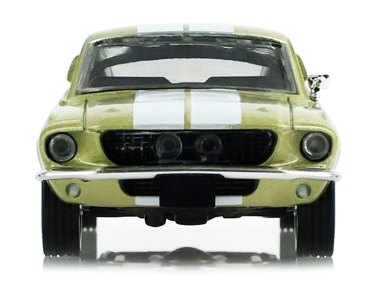 1967 Ford Shelby GT500 Lime Gold Metallic with White Stripes "Stampede" Series 2 1/64 Diecast Model Car by Greenlight LuxuryLifeWay Online Store