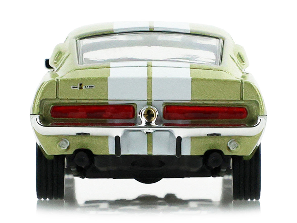1967 Ford Shelby GT500 Lime Gold Metallic with White Stripes "Stampede" Series 2 1/64 Diecast Model Car by Greenlight LuxuryLifeWay Online Store
