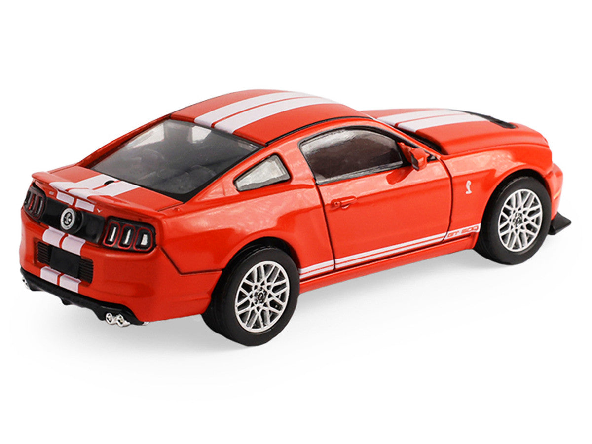 2013 Ford Shelby Mustang GT500 Race Red with White Stripes "Stampede" Series 2 1/64 Diecast Model Car by Greenlight LuxuryLifeWay Online Store