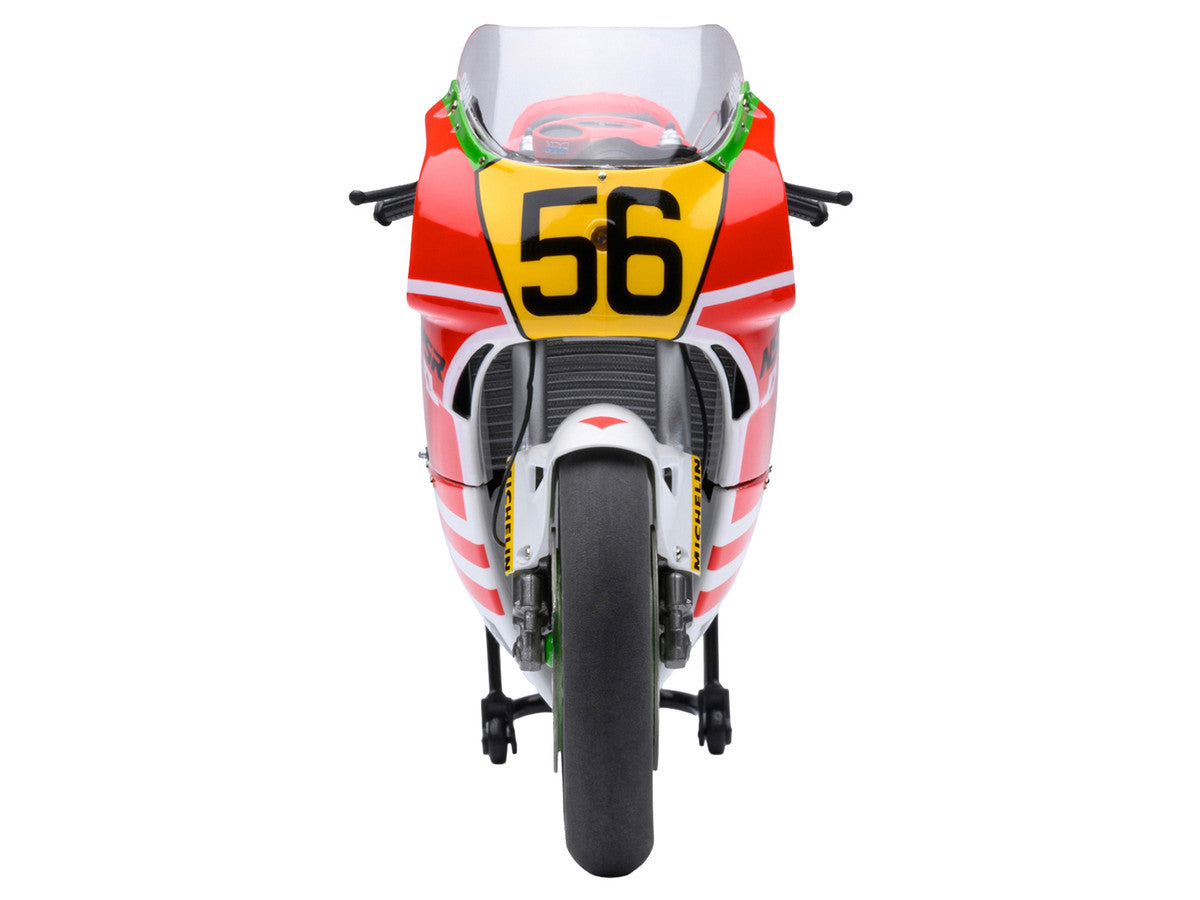 Honda NSR500 WGP500 Motorcycle #56 Red and White with Helmet "Baribari Legend" (1986) OVA 1/12 Model by Autoart LuxuryLifeWay Online Store