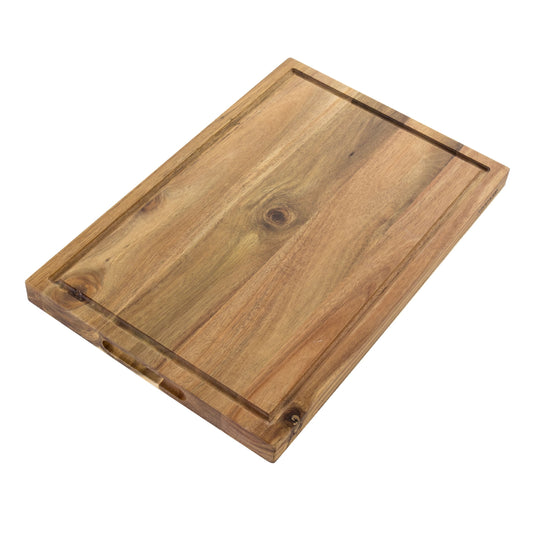 Kenmore Archer 21 Inch Acacia Wood Cutting Board with Groove Handles LuxuryLifeWay Online Store