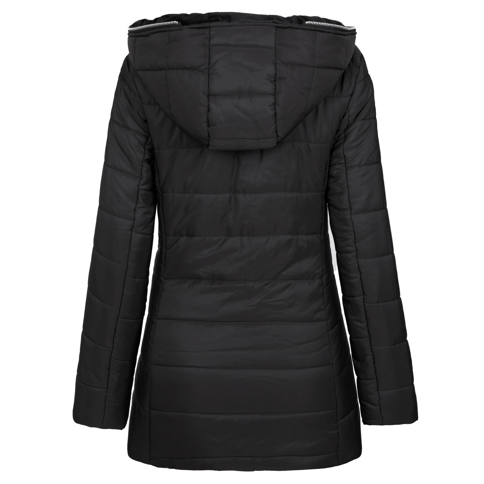 Hooded long-sleeved warm and velvet cotton jacket LadyShow.Store