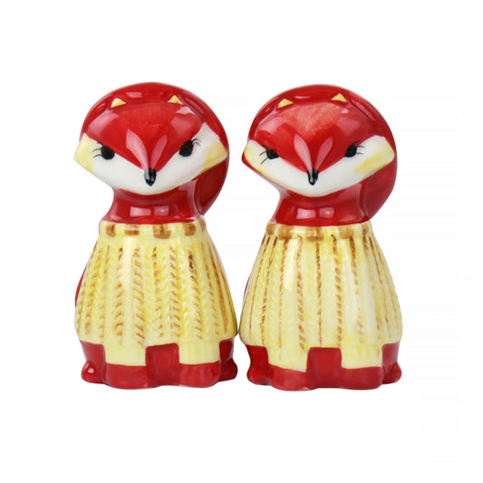 Gibson Home Woodland Fox Salt & Pepper Set LuxuryLifeWay Online Store