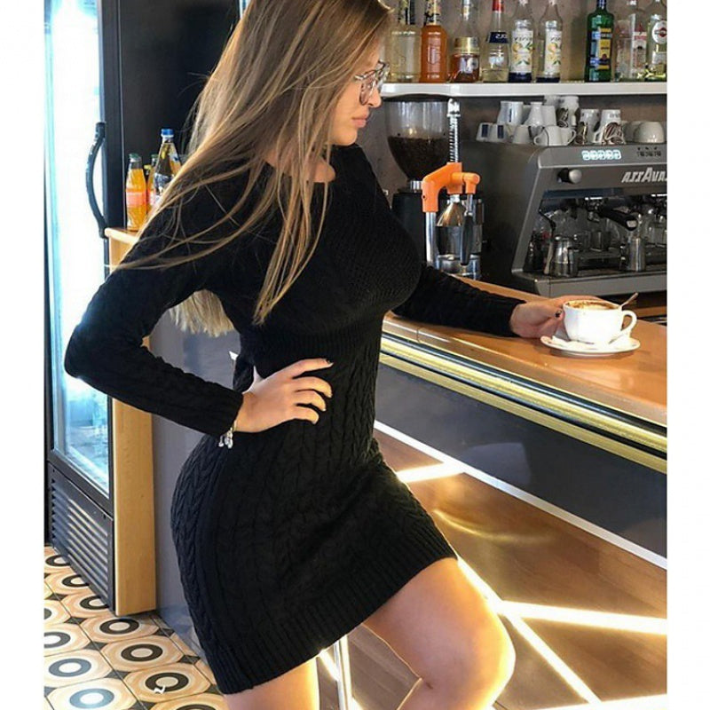 party Split Pocket Shirt Dress women winter dress Elegant NorixaFashion.com