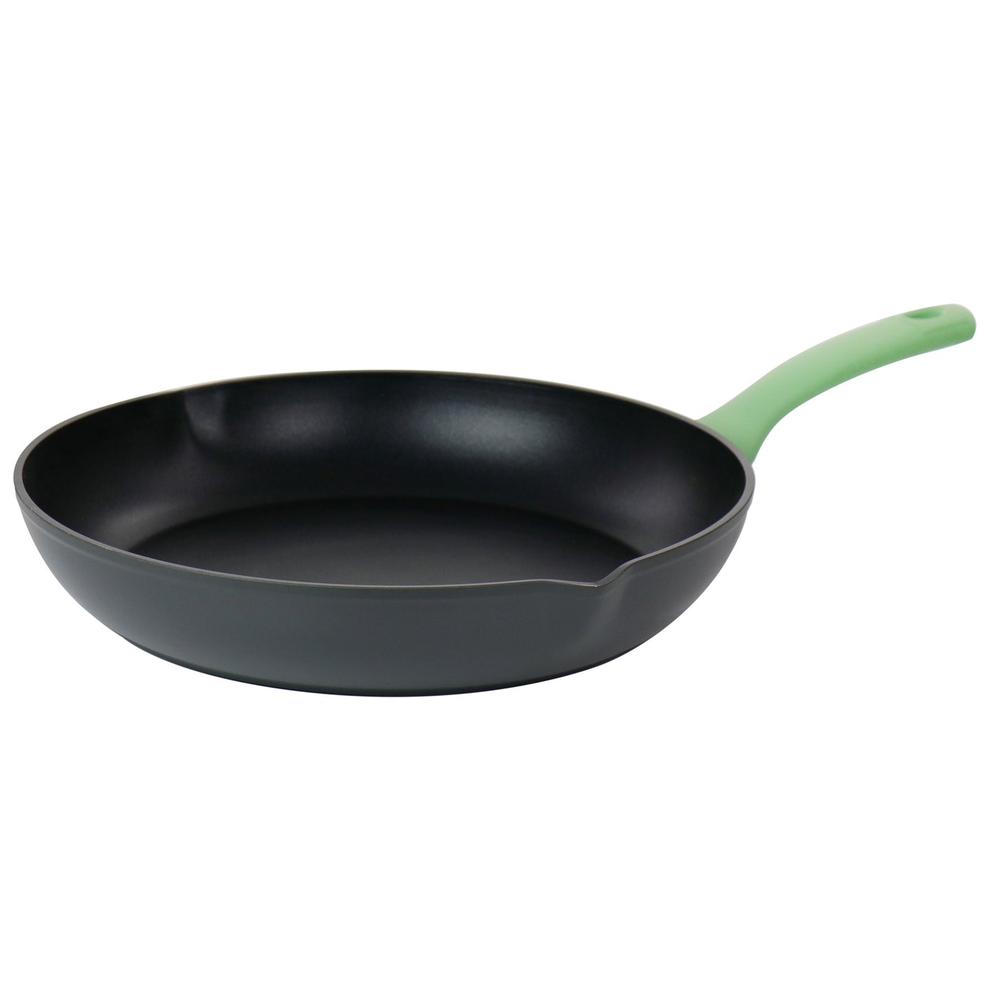 Oster Rigby 9.5 Inch Aluminum Nonstick Frying Pan in Green with Pouring Spouts LuxuryLifeWay Online Store
