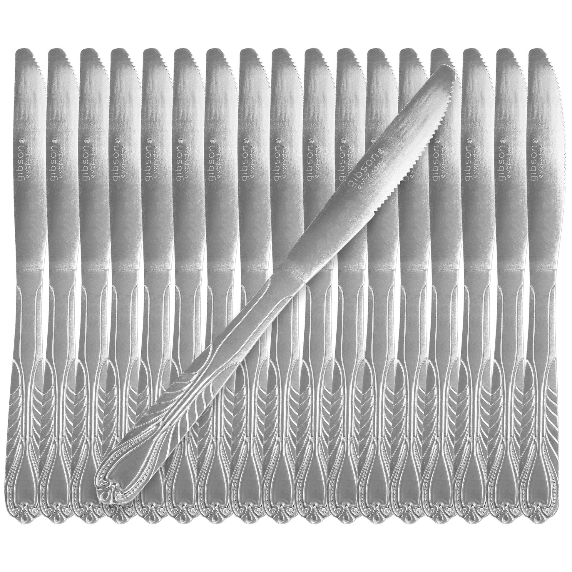 Gibson Everyday Jasper 18 Piece Dinner Knife Set LuxuryLifeWay Online Store