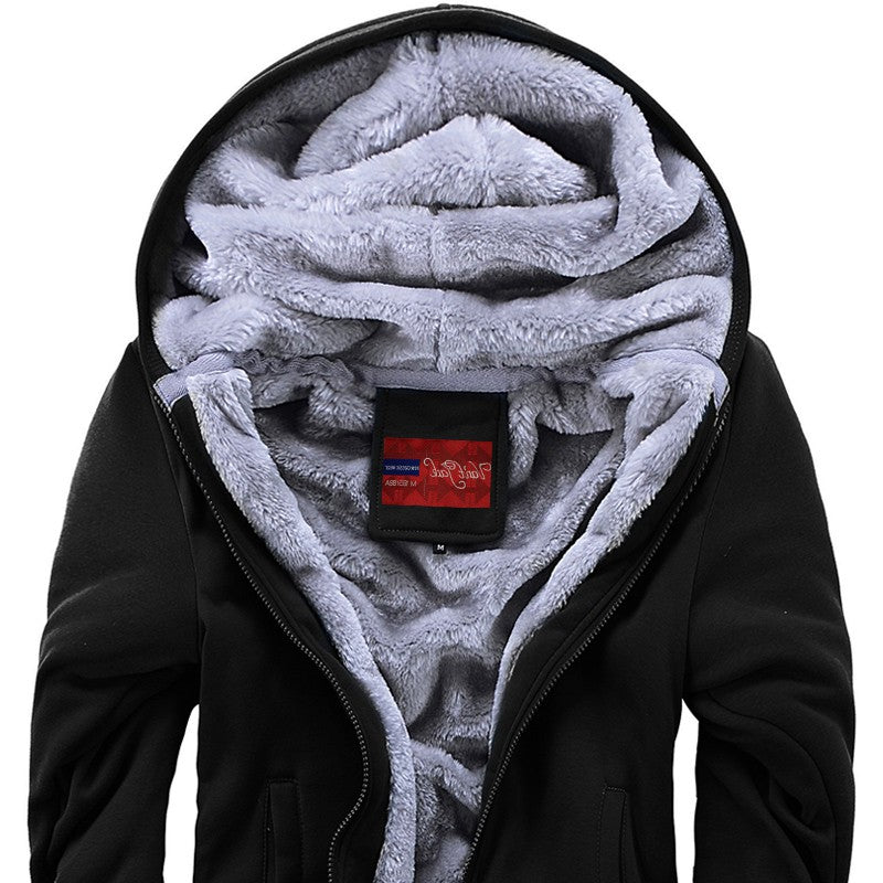 Plus Fleece Sweater Men S Casual Sport Fleece Hooded Jackets NorixaFashion.com