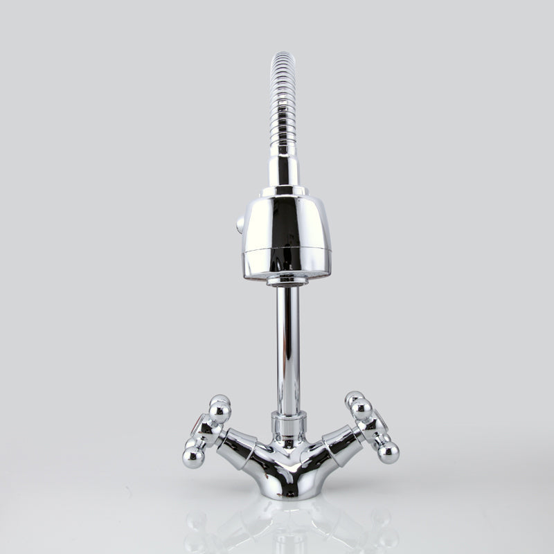 FRAP Silver Double Handle Faucet Kitchen Sink Faucet and Kitchen LuxuryLifeWay Online Store