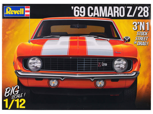 Level 5 Model Kit 1969 Chevrolet Camaro Z/28 3-in-1 Kit 1/12 Scale Model by Revell LuxuryLifeWay Online Store