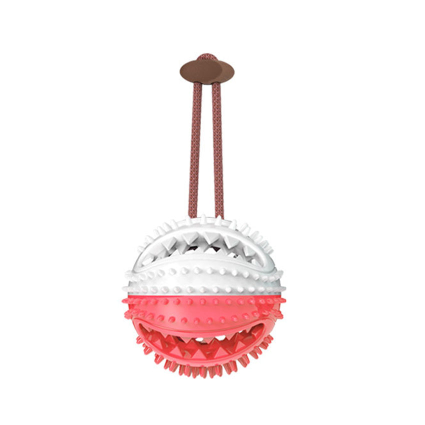 Dog Toys Silicon Suction Cup Tug Interactive Dog Ball Toy For Pet Chew Bite Tooth Cleaning Toothbrush Feeding Pet Supplies Pets Fashion