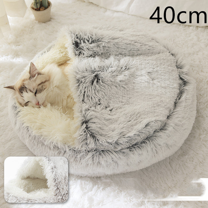 2-in-1 Plush Pet Bed Pets Fashion