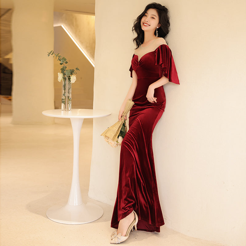 High End Fishtail Evening Dress Women NorixaFashion.com