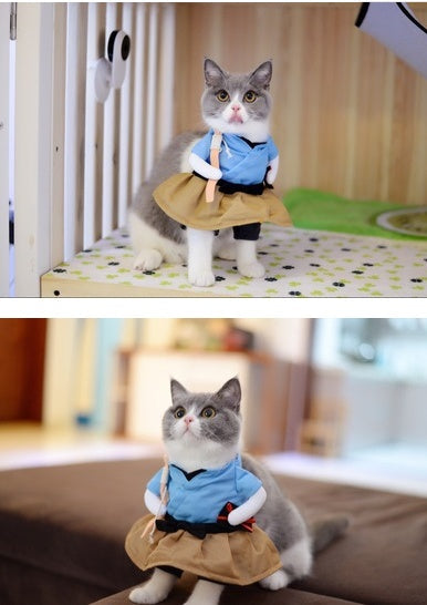 Funny  Costume Uniform Suit Party Clothing For Cat Cosplay Clothes Pets Fashion