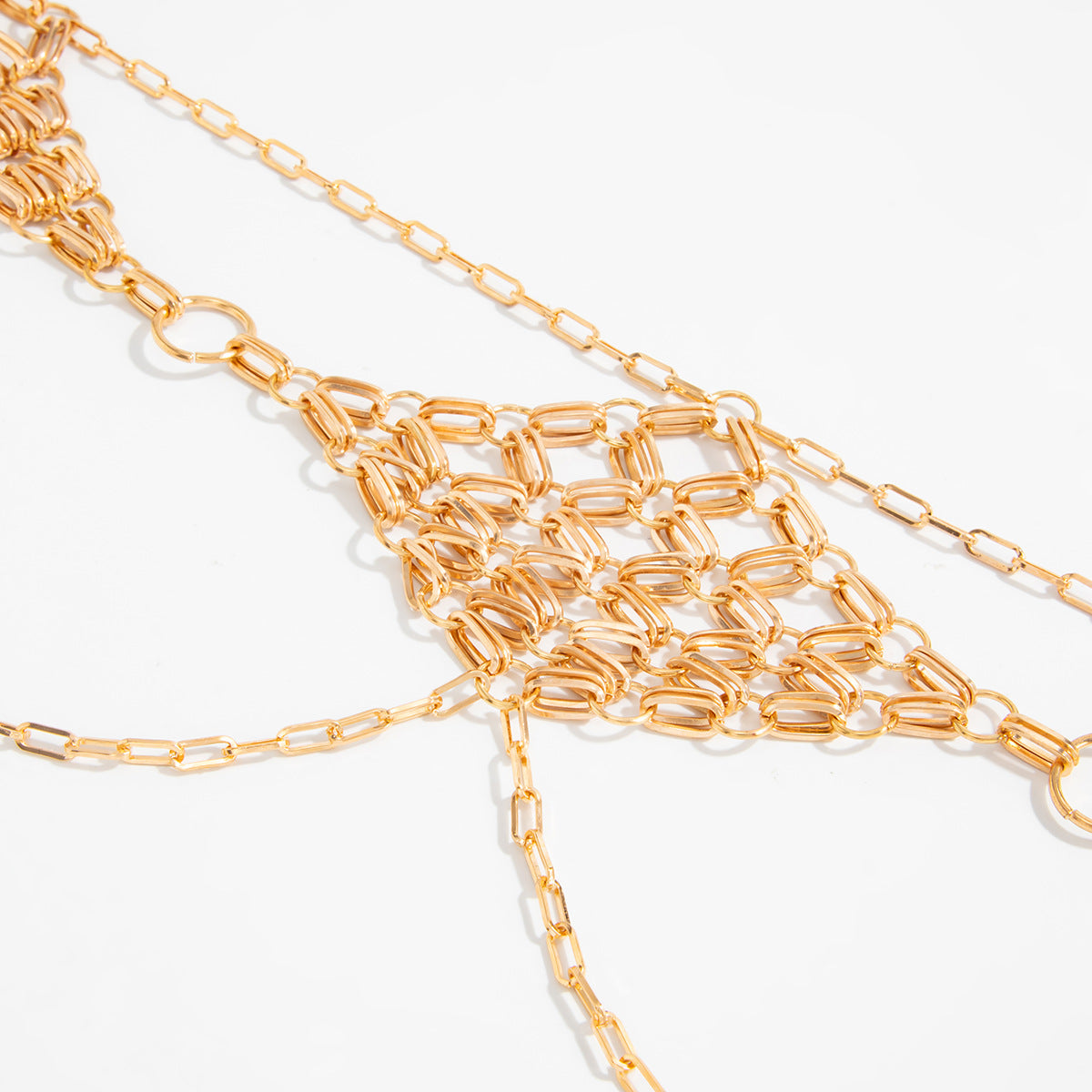 Retro Metal Diamond Woven Waist Chain NorixaFashion.com