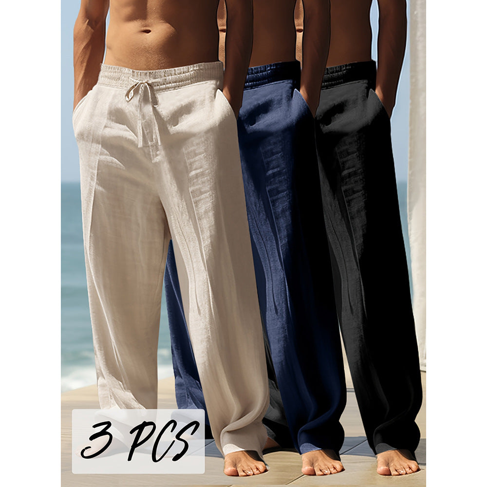 Men's Breathable And Loose Sports Straight Long Pants NorixaFashion.com