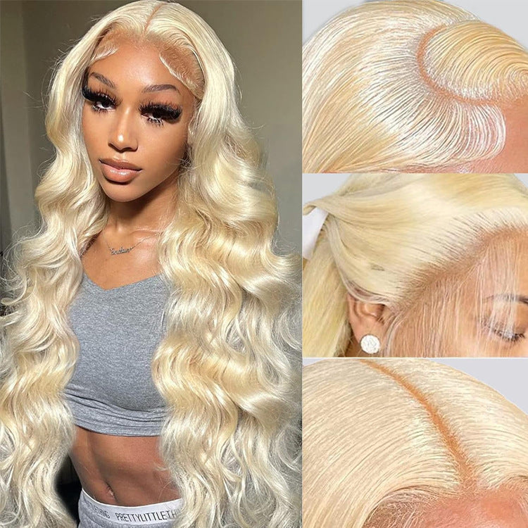 Former LACE Head Cap LACE FRONTAL WIG13x4 Straight 613 BLONDE Straight Hair LuxuryLifeWay Online Store