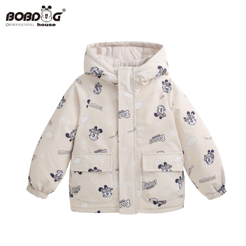 Babu Bean Reversible Down Jacket for Kids Winter Outerwear Pi-Mart