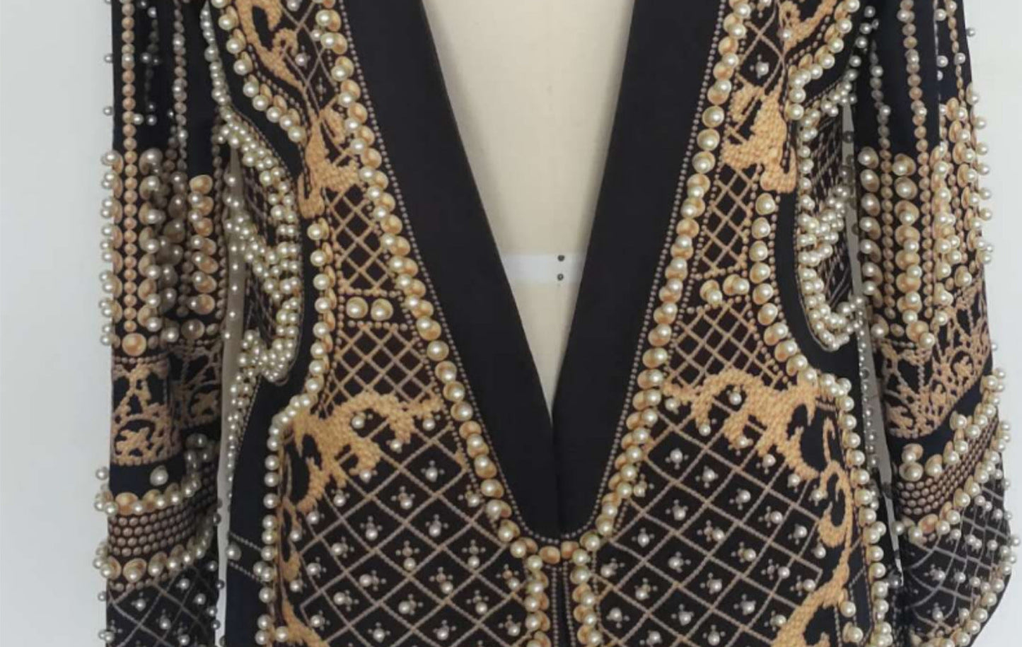 Padded Suit Jacket Bubble Bead Printing Women's Clothing Best YouTube Store