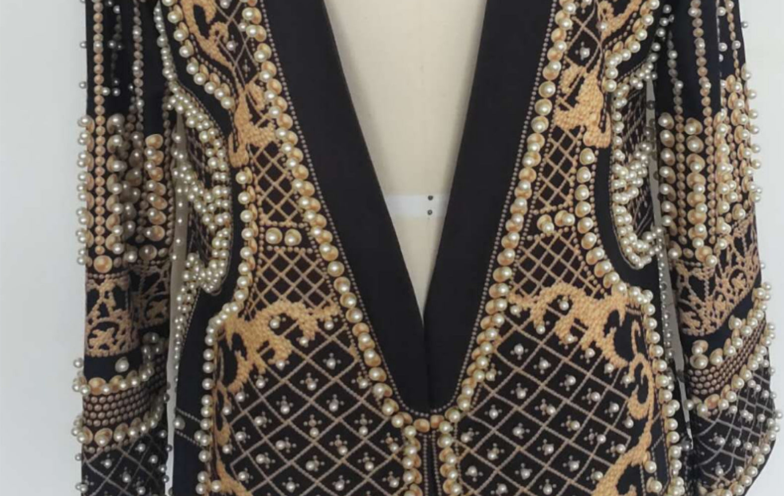 Padded Suit Jacket Bubble Bead Printing Women's Clothing Best YouTube Store