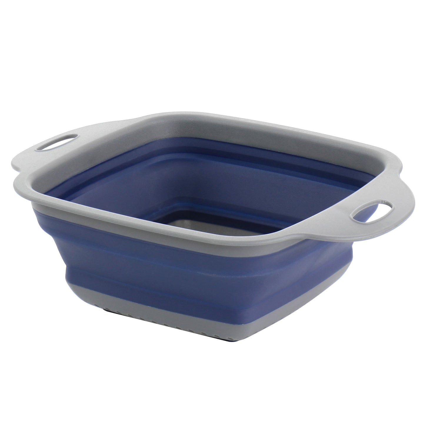 Oster Bluemarine Collapsible Square Plastic Colander in Blue LuxuryLifeWay Online Store