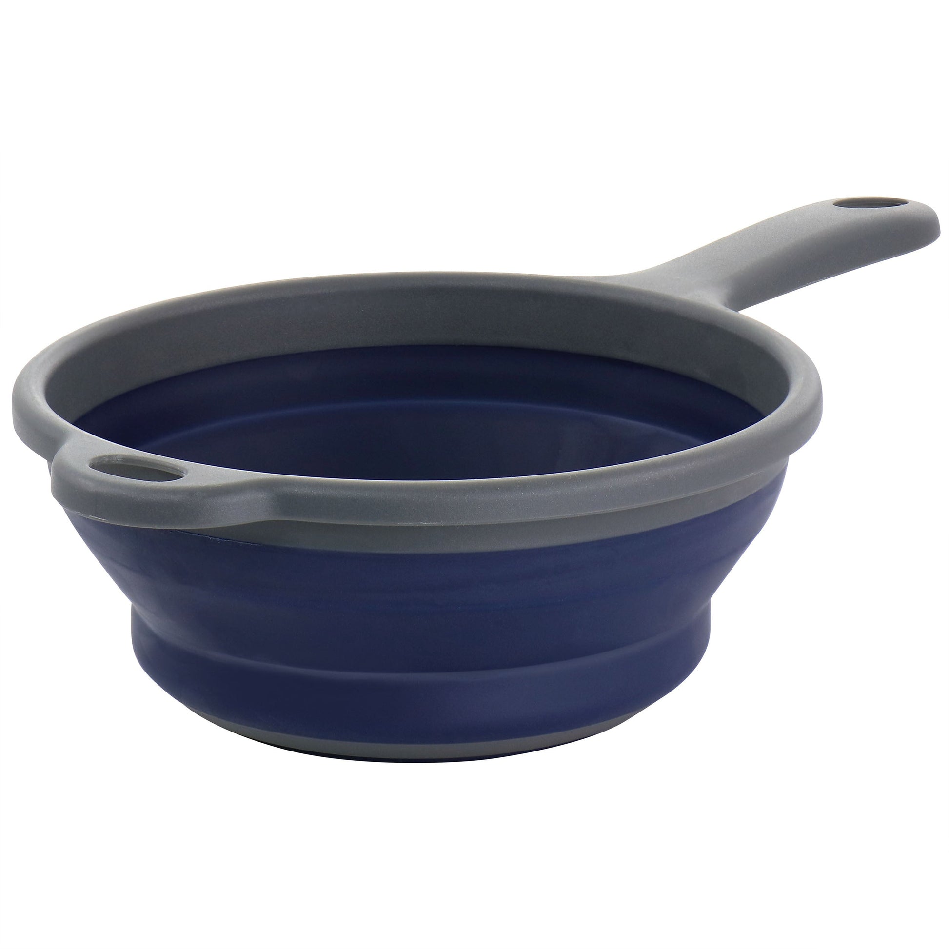 Oster Bluemarine Collapsible Polypropylene Colander with Handle in Navy LuxuryLifeWay Online Store