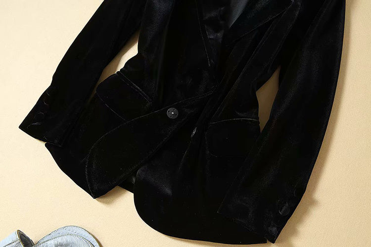 Velvet professional suit high-end women