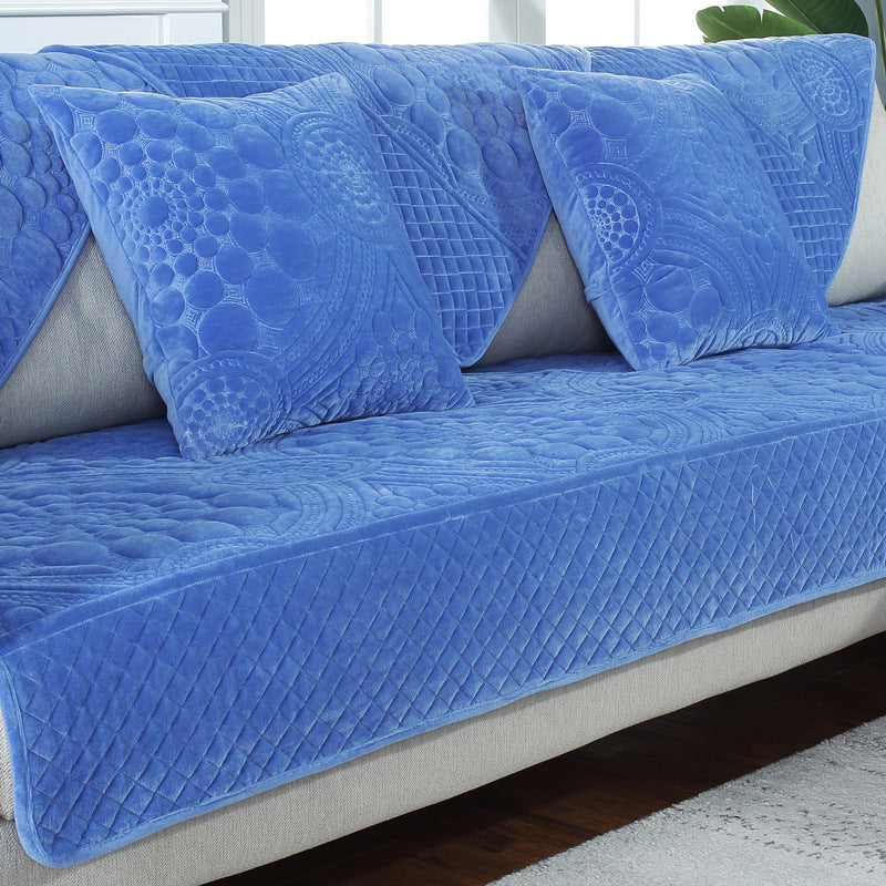 Plush sofa cushion