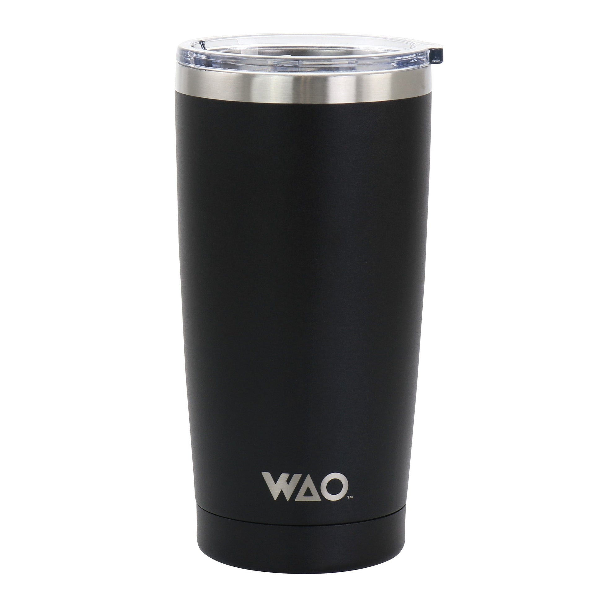 WAO 18oz  Thermal Tumbler with Acrylic Lid in Matte Black LuxuryLifeWay Online Store