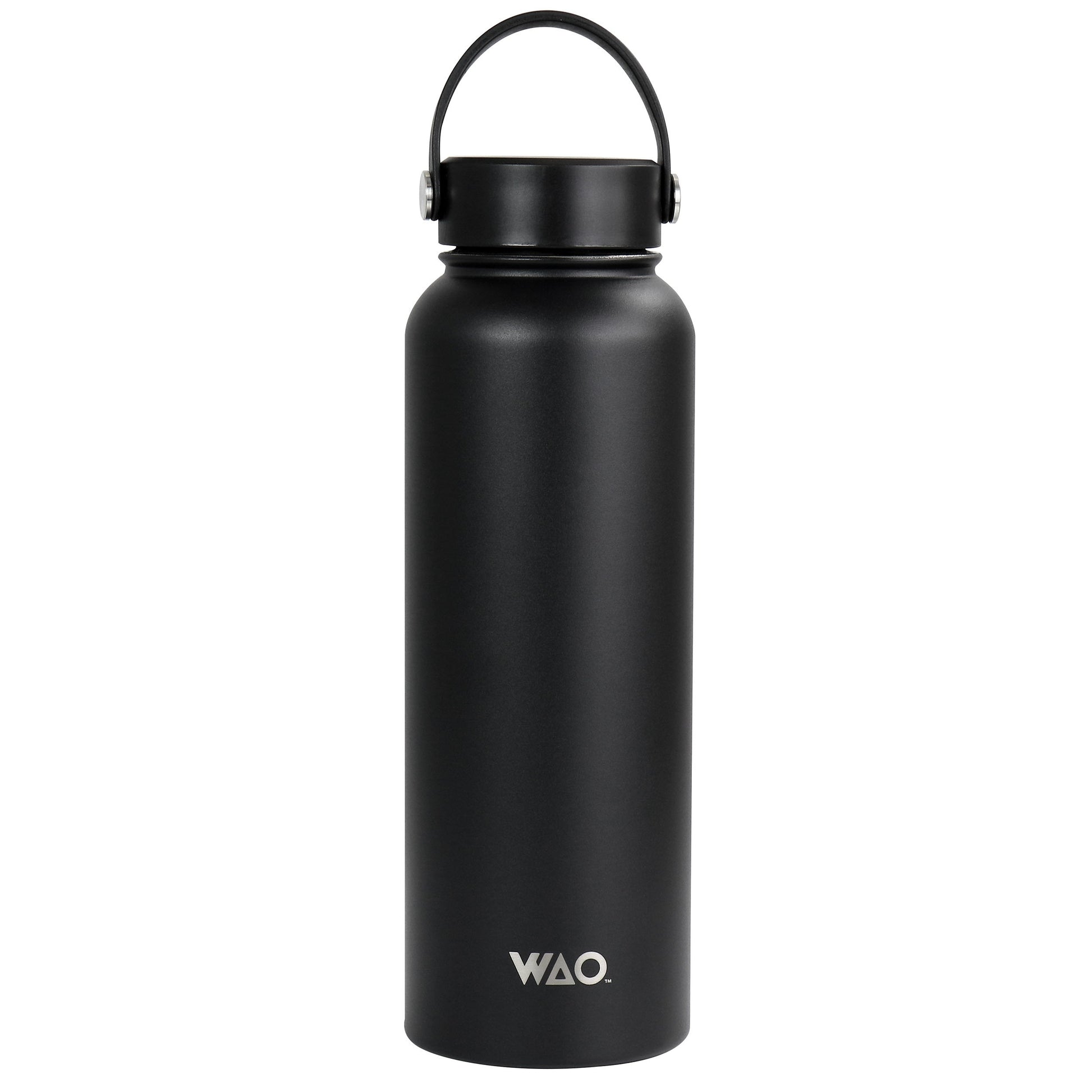 WAO 38 oz. Thermal Bottle with Lid in Matte Black LuxuryLifeWay Online Store