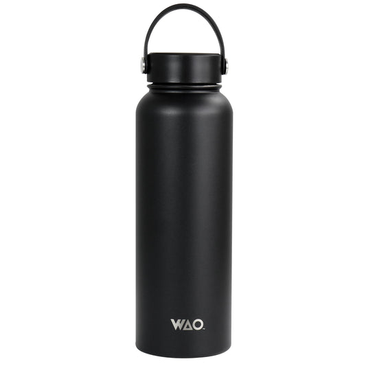 WAO 38 oz. Thermal Bottle with Lid in Matte Black LuxuryLifeWay Online Store
