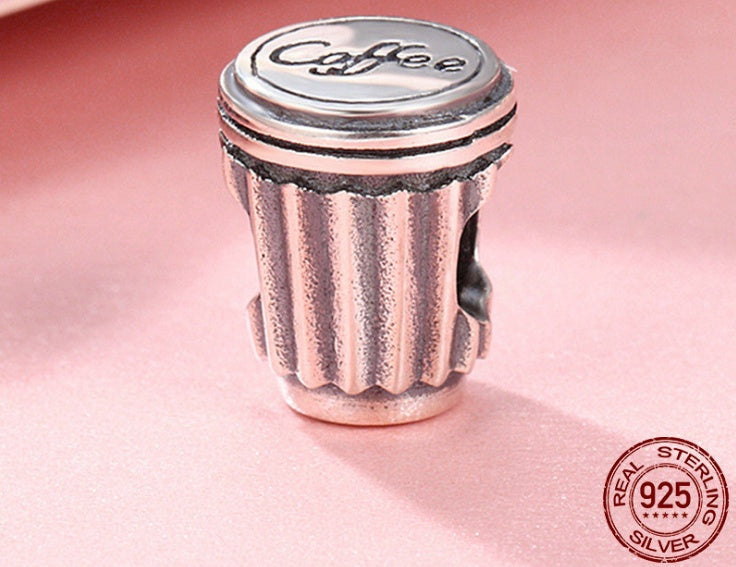 Coffee cup S925 pure beads LadyShow.Store
