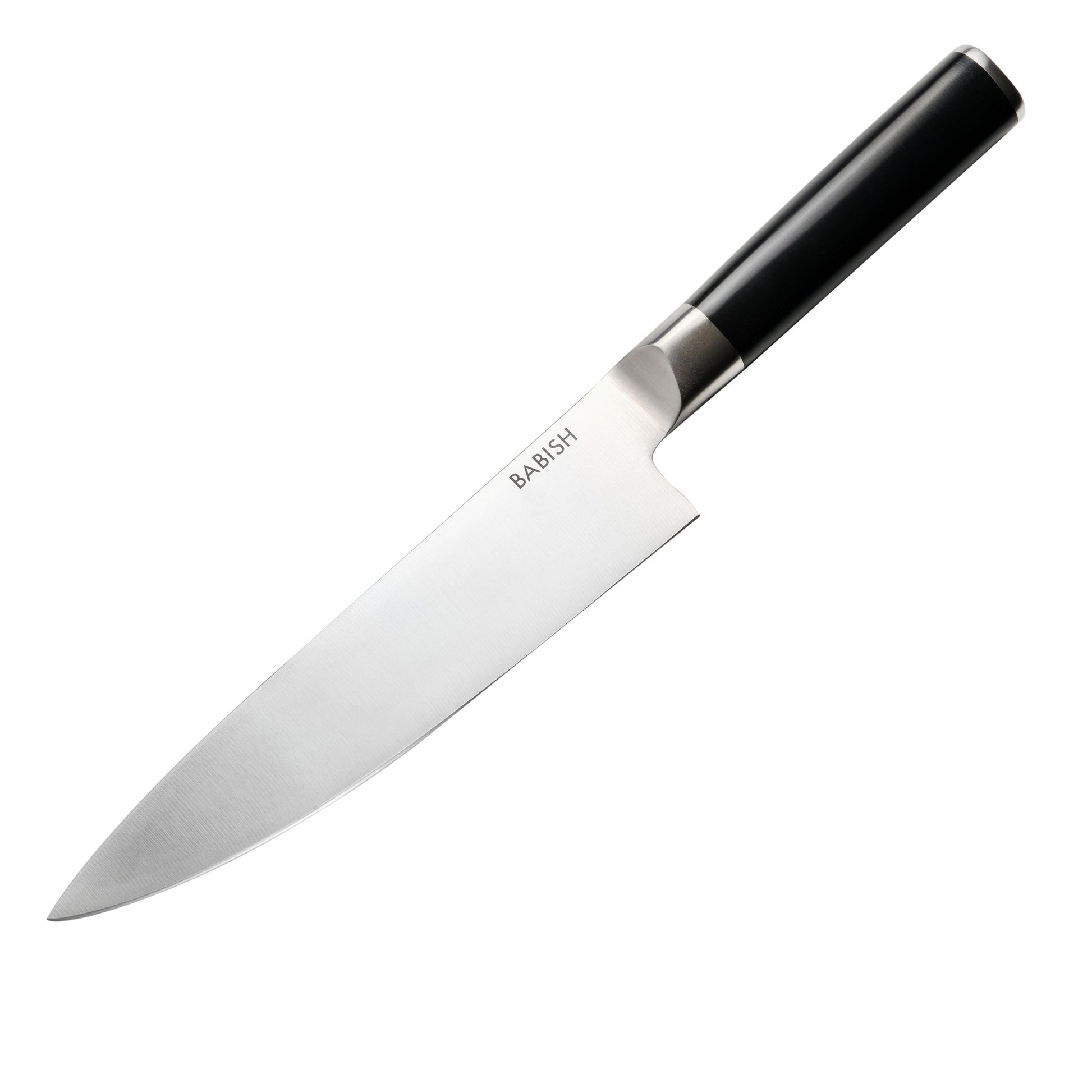 Babish 8 Inch High-Carbon Stainless Steel Full Tang Chef Knife in Black LuxuryLifeWay Online Store