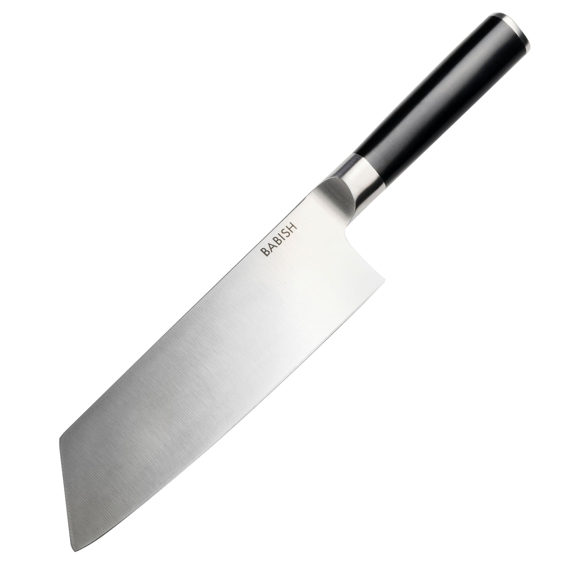 Babish 7.5 Inch High-Carbon Stainless Steel Full Tang Clef Knife in Black LuxuryLifeWay Online Store