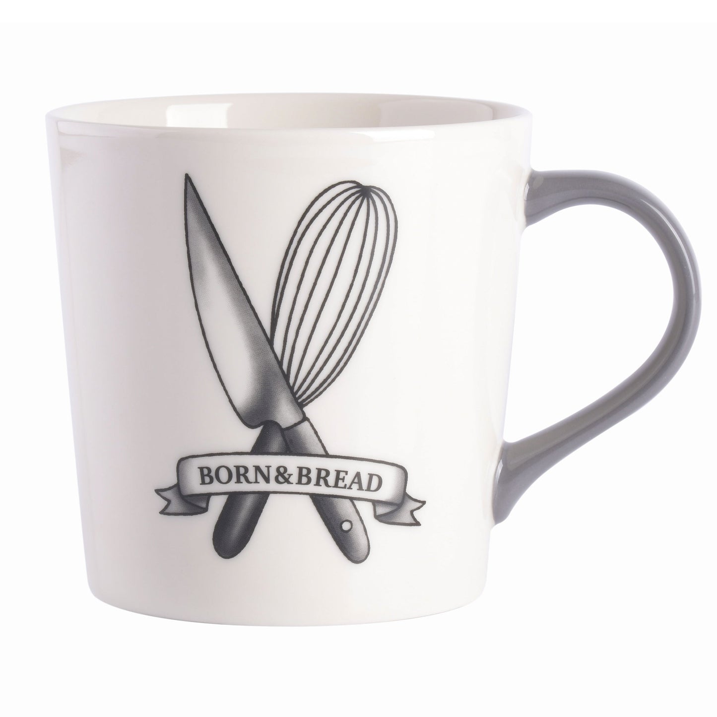 Babish 17 Ounce Fine Ceramic Born & Bread Mug in White LuxuryLifeWay Online Store