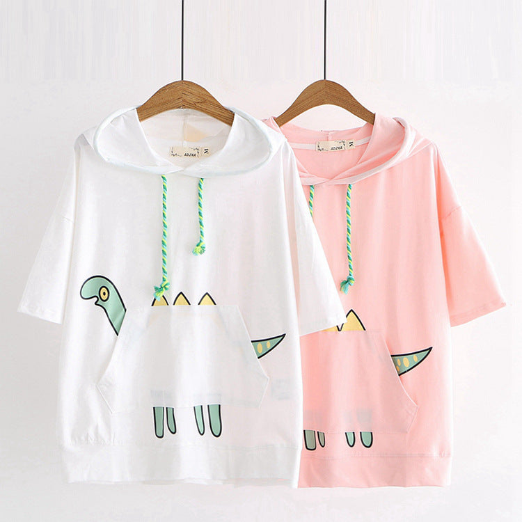 Ladies Hooded T-shirt