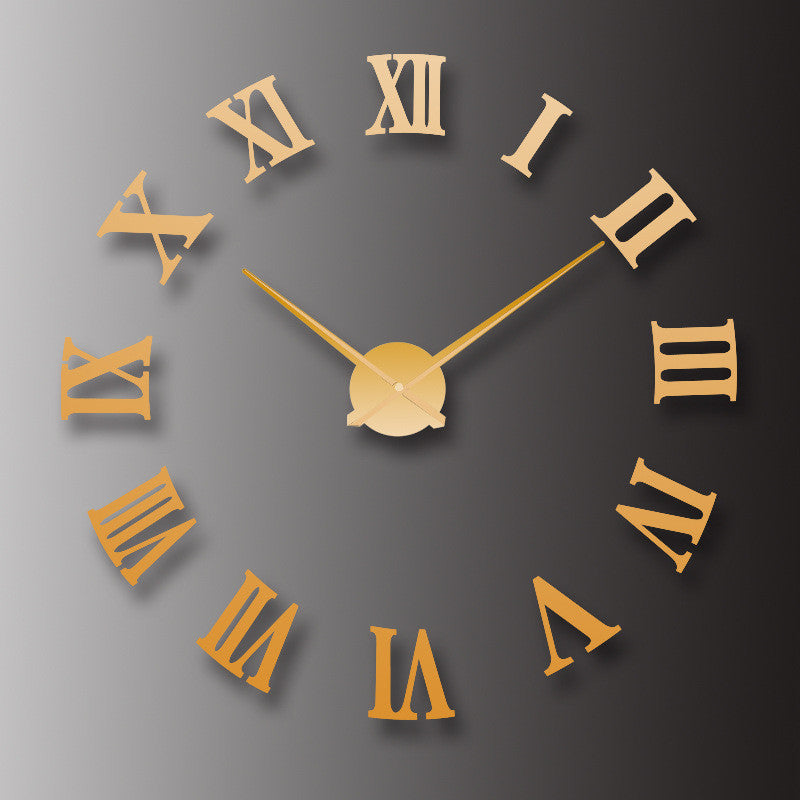 European mirror wall clock creative clock PearlNestDecor.com