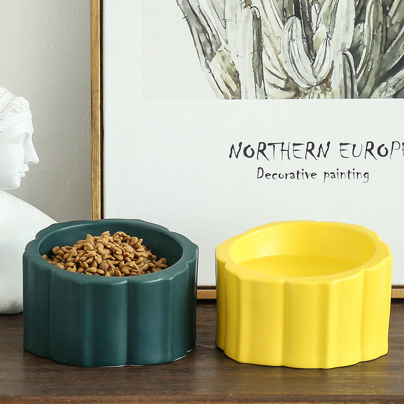 Ceramic cat bowl dog bowl Pets Fashion