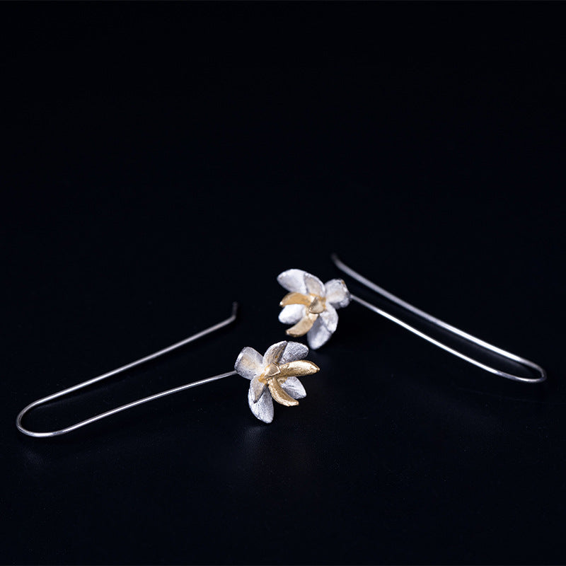 Chinese style s925 flower earrings LadyShow.Store