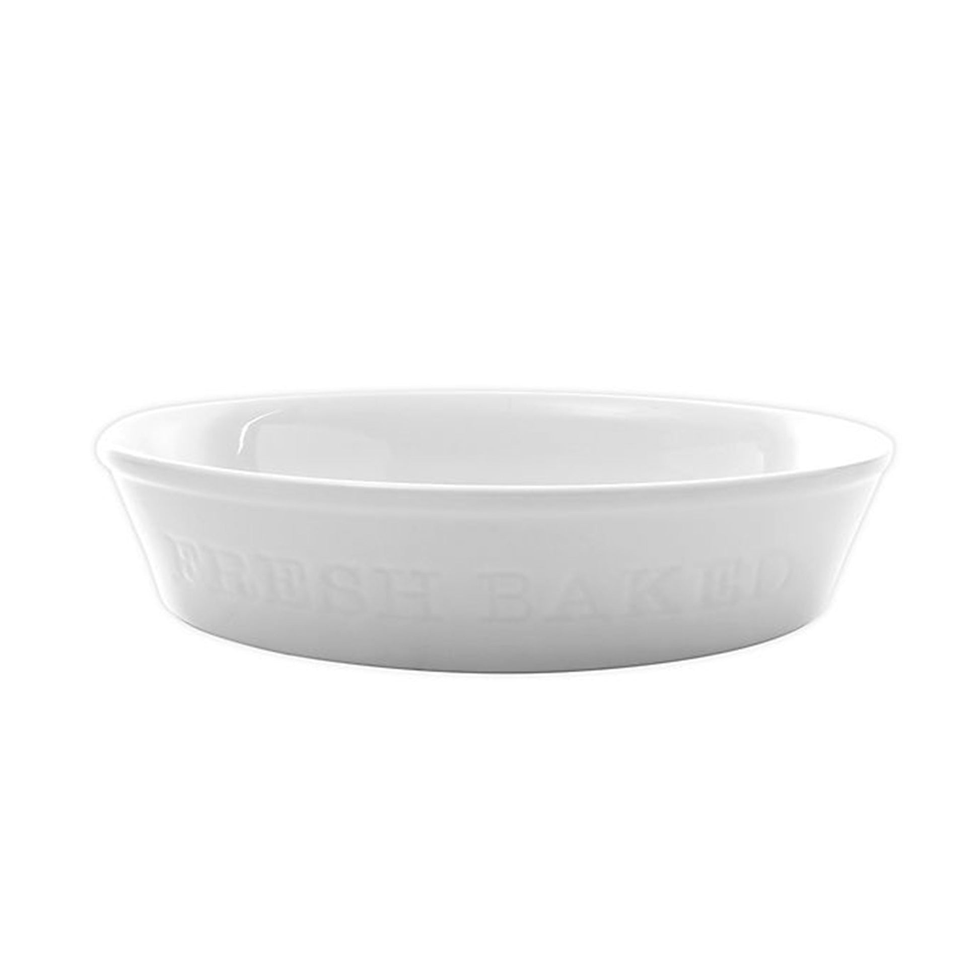 Our Table Simply White 9.5 Inch Round Porcelain Fresh Baked Pie Plate LuxuryLifeWay Online Store