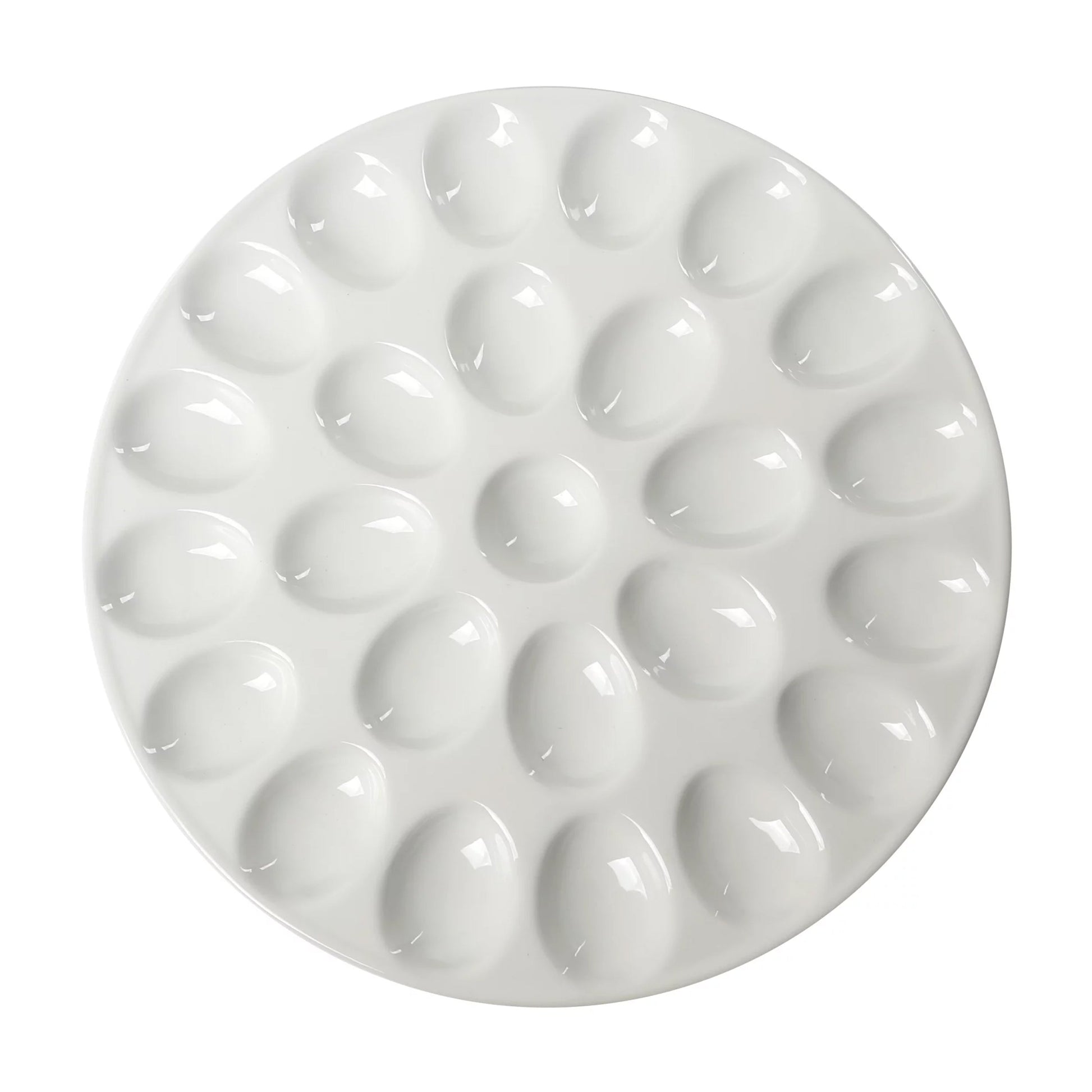 Our Table Simply White 13 Inch Egg Serving Platter LuxuryLifeWay Online Store