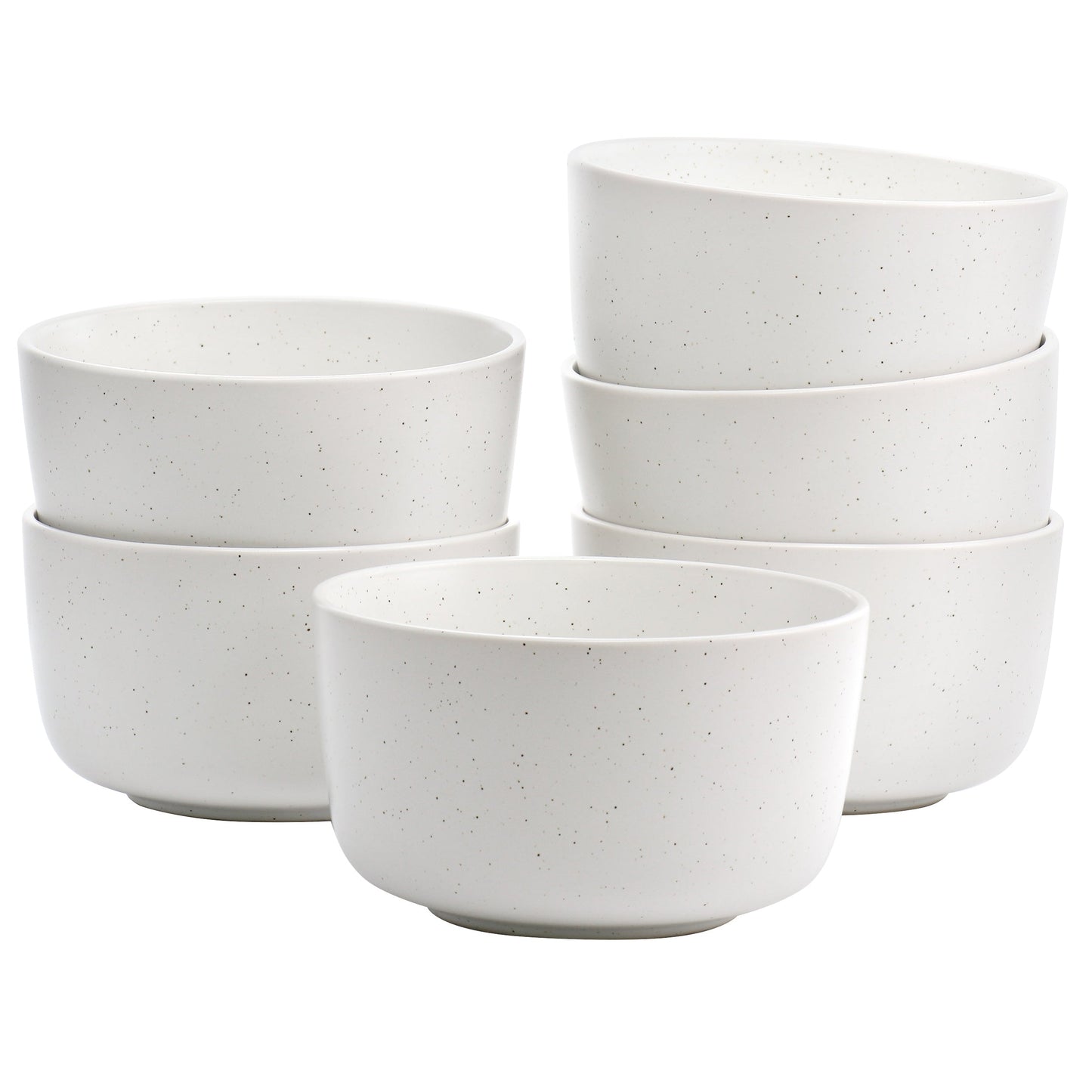 Studio 3B Mio 6 Piece 5.5 Inch Round Stoneware Bowl Set in Sea Salt LuxuryLifeWay Online Store