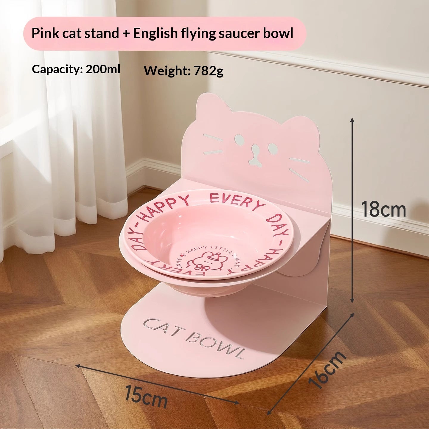 Ceramic Cat Food Cat Magnetic High-legged Cat Bowl Stand Cat Food Bowl Cervical Spine Protection Dog Bowl Pets Fashion