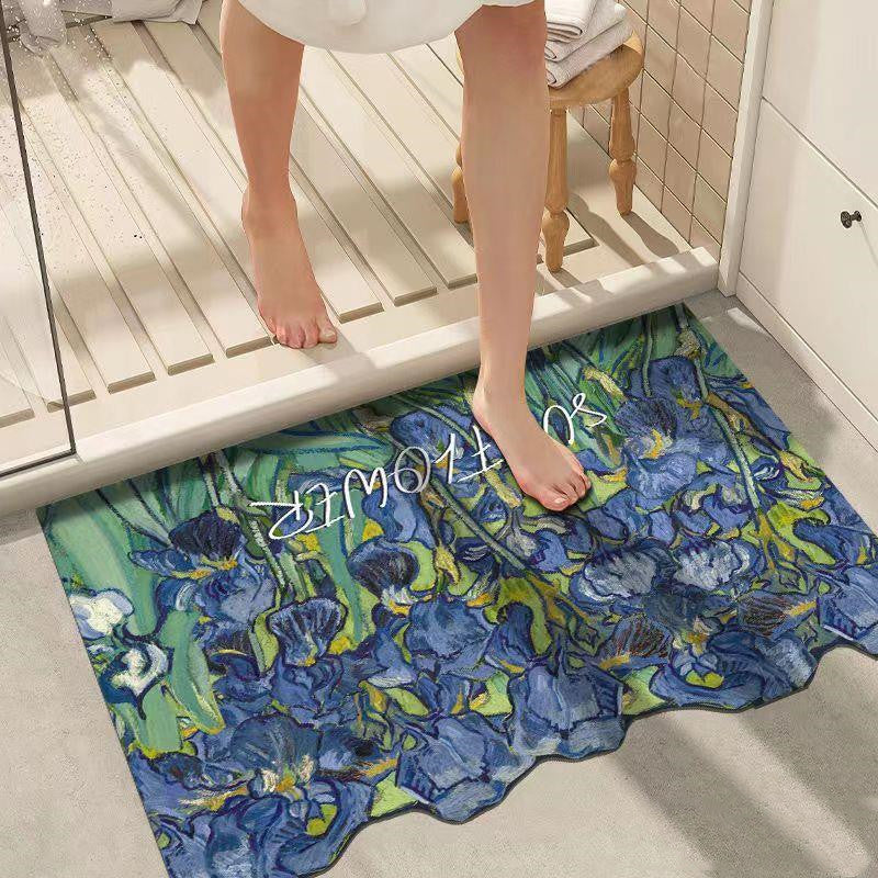 Diatom Mud Bathroom Absorbent Non-slip Floor Mat