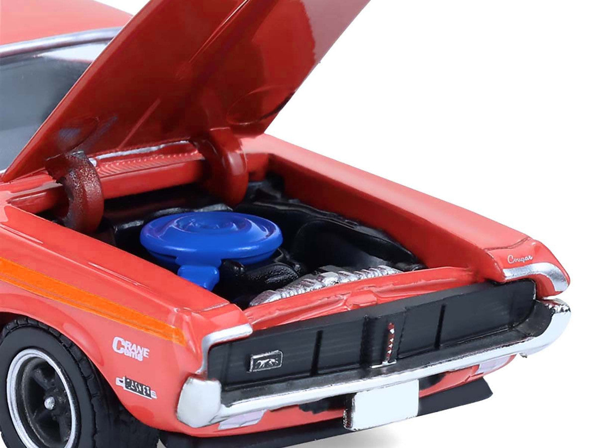 1969 Mercury Cougar Eliminator "Dyno Don" Red with Orange Stripes "GreenLight Muscle" Series 30 1/64 Diecast Model Car by Greenlight LuxuryLifeWay Online Store