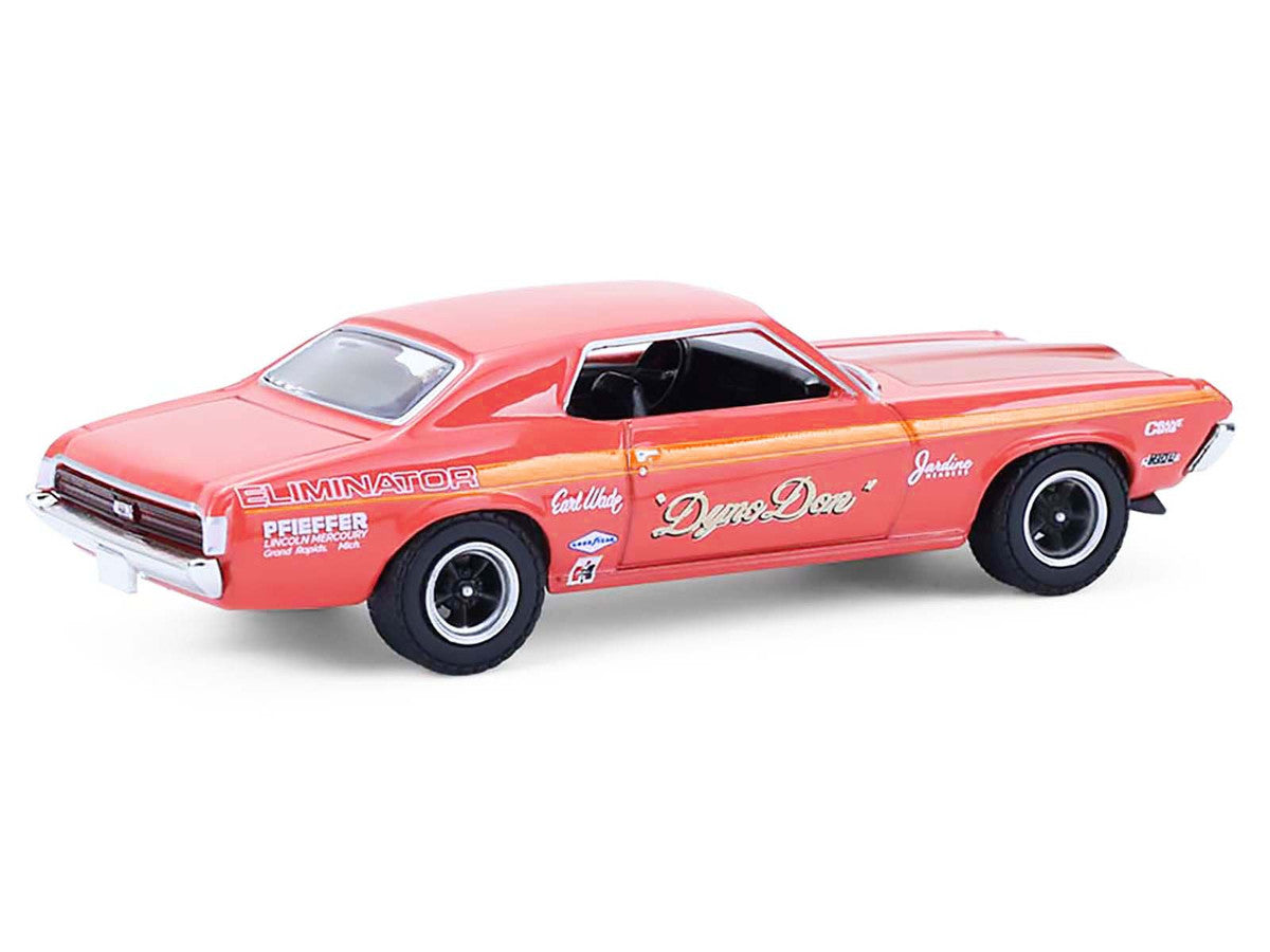 1969 Mercury Cougar Eliminator "Dyno Don" Red with Orange Stripes "GreenLight Muscle" Series 30 1/64 Diecast Model Car by Greenlight LuxuryLifeWay Online Store