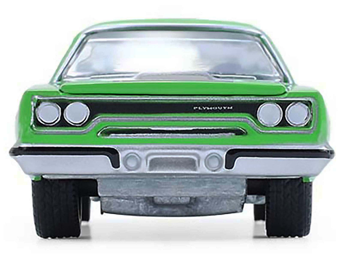1970 Plymouth Road Runner Green with Black Hood Stripe "GreenLight Muscle" Series 30 1/64 Diecast Model Car by Greenlight LuxuryLifeWay Online Store