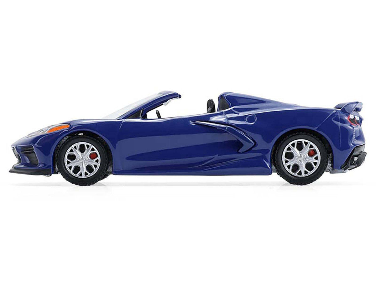 2021 Chevrolet Corvette Stingray Convertible Elkhart Lake Blue "GreenLight Muscle" Series 30 1/64 Diecast Model Car by Greenlight LuxuryLifeWay Online Store