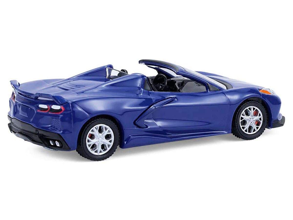 2021 Chevrolet Corvette Stingray Convertible Elkhart Lake Blue "GreenLight Muscle" Series 30 1/64 Diecast Model Car by Greenlight LuxuryLifeWay Online Store