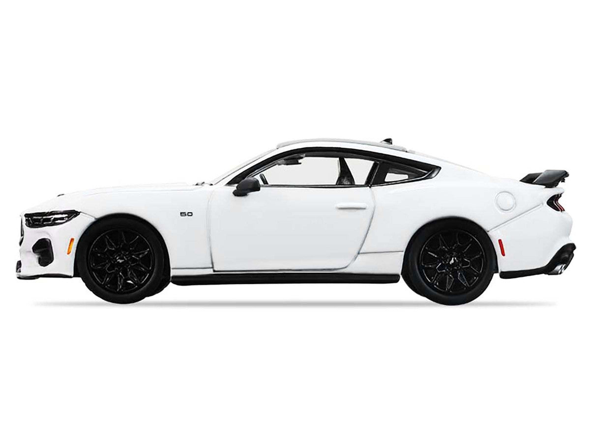 2024 Ford Mustang Oxford White with Black Top "GreenLight Muscle" Series 30 1/64 Diecast Model Car by Greenlight LuxuryLifeWay Online Store